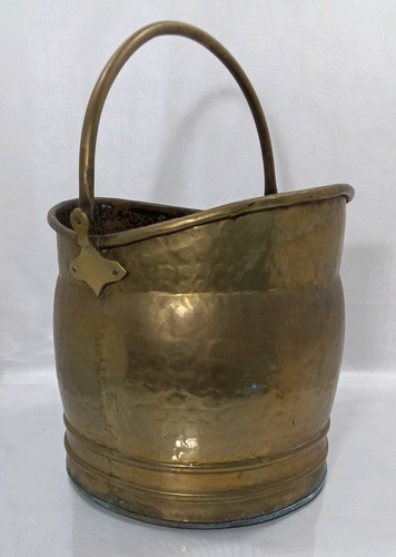 Vintage brass metal fireside - brass,