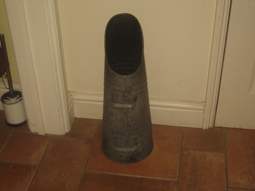 Vintage galvanized coal - galvanized,