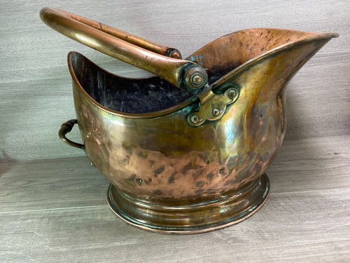Antique helmet scuttle - antique,