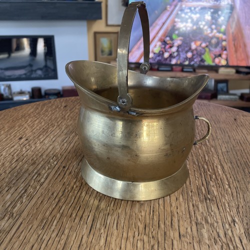 Vintage small brass coal - small,