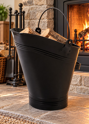 Fireplace metal coal - metal, bucket