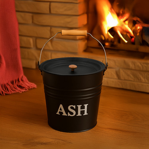 Ash bucket fireside metal - fireside,