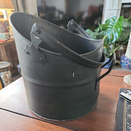 Coal hod scuttle round - hod,