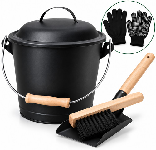 Metal ash bucket - metal, with