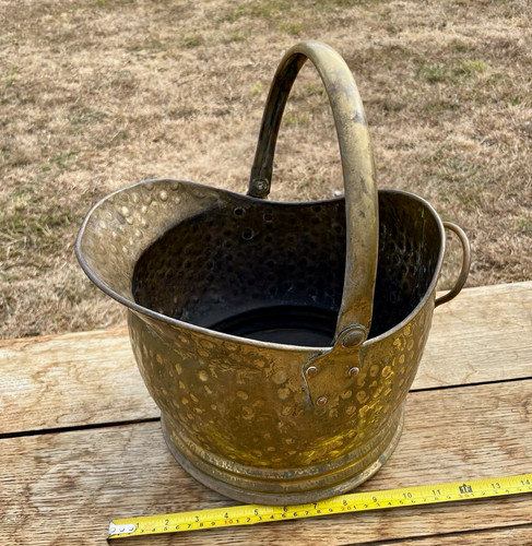 Hammered brass coal ash - hammered, coal/ash