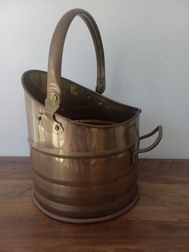 Small vintage brass helmet - small,