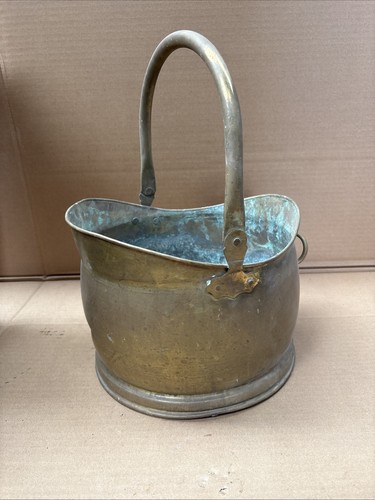 Vintage large coal scuttle - vintage,