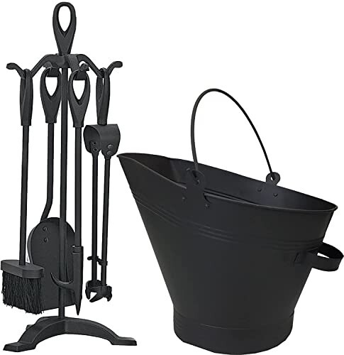 Waterloo bucket coal log fire - waterloo,