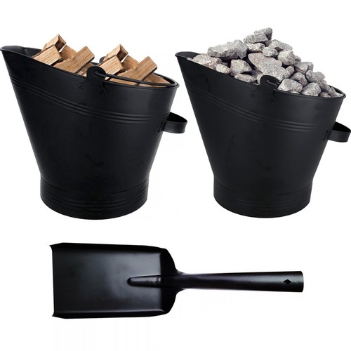 Coal bucket and shovel set - and,