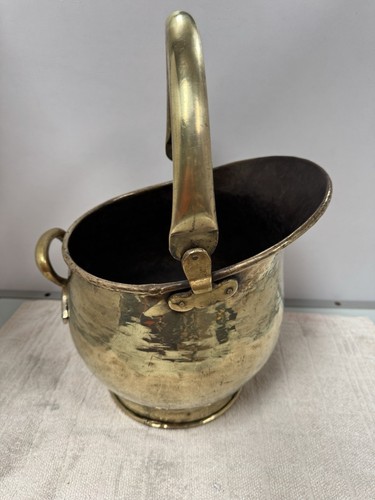 Brass coal scuttle - brass,