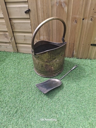 Vintage coal scuttle and - scuttle,