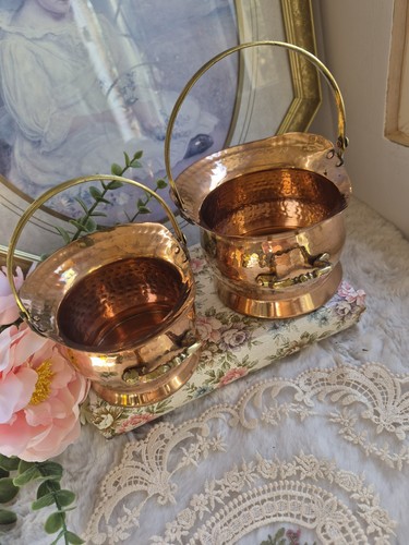 Pair vintage hammered - pair, of