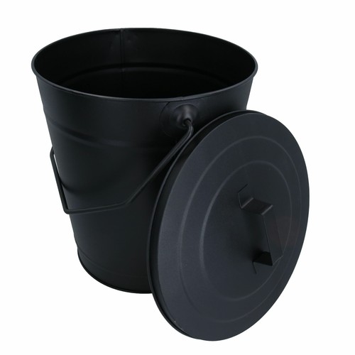Coal bucket lid - black, metal